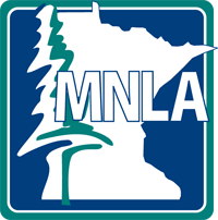 MNLA logo with pine tree and state outline