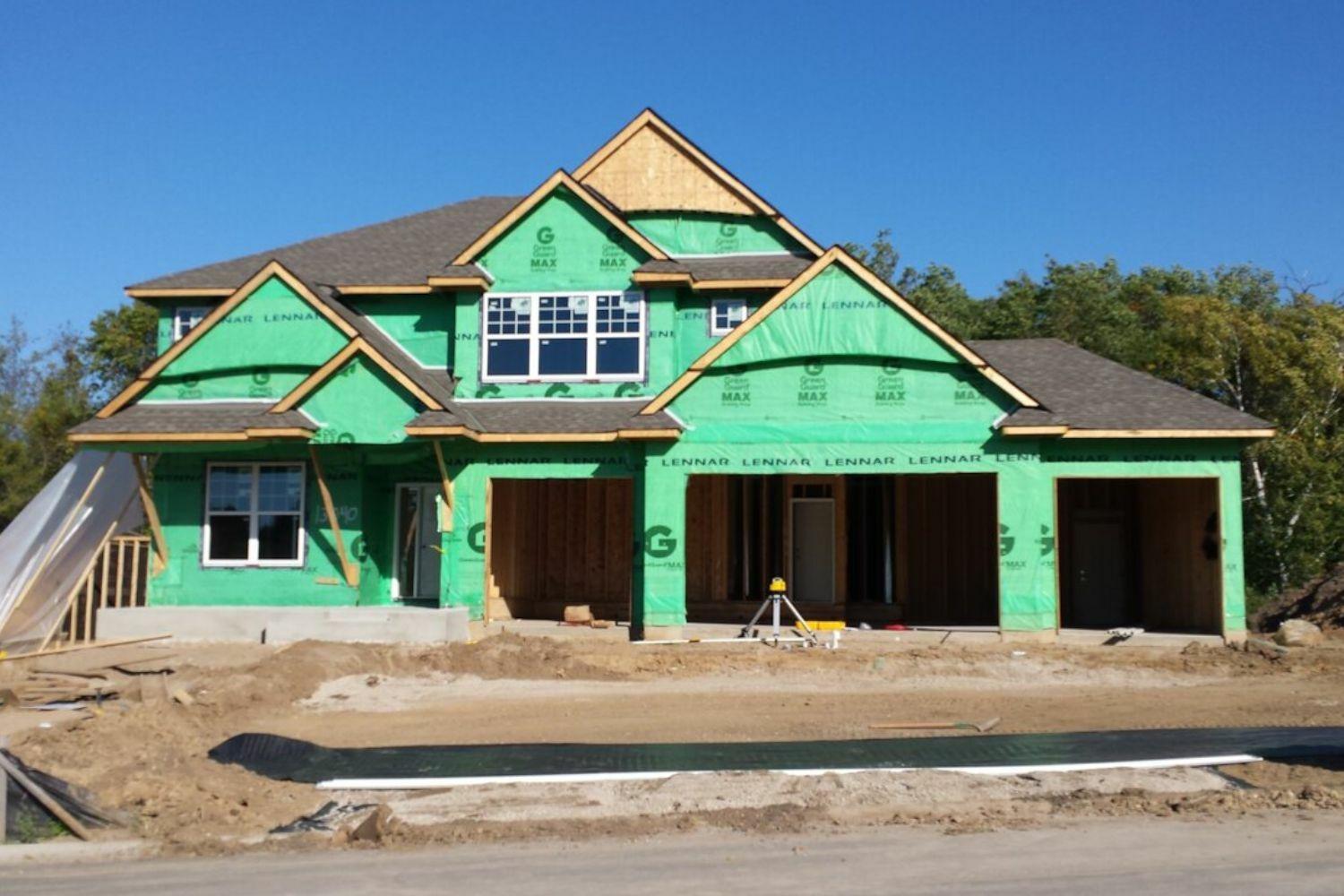 In progress: New construction underway in Rosemount, MN.
